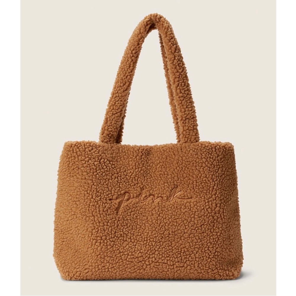 NWT Victoria’s Secret PINK Cozy Plush Tote Bag - Picture 9 of 11
